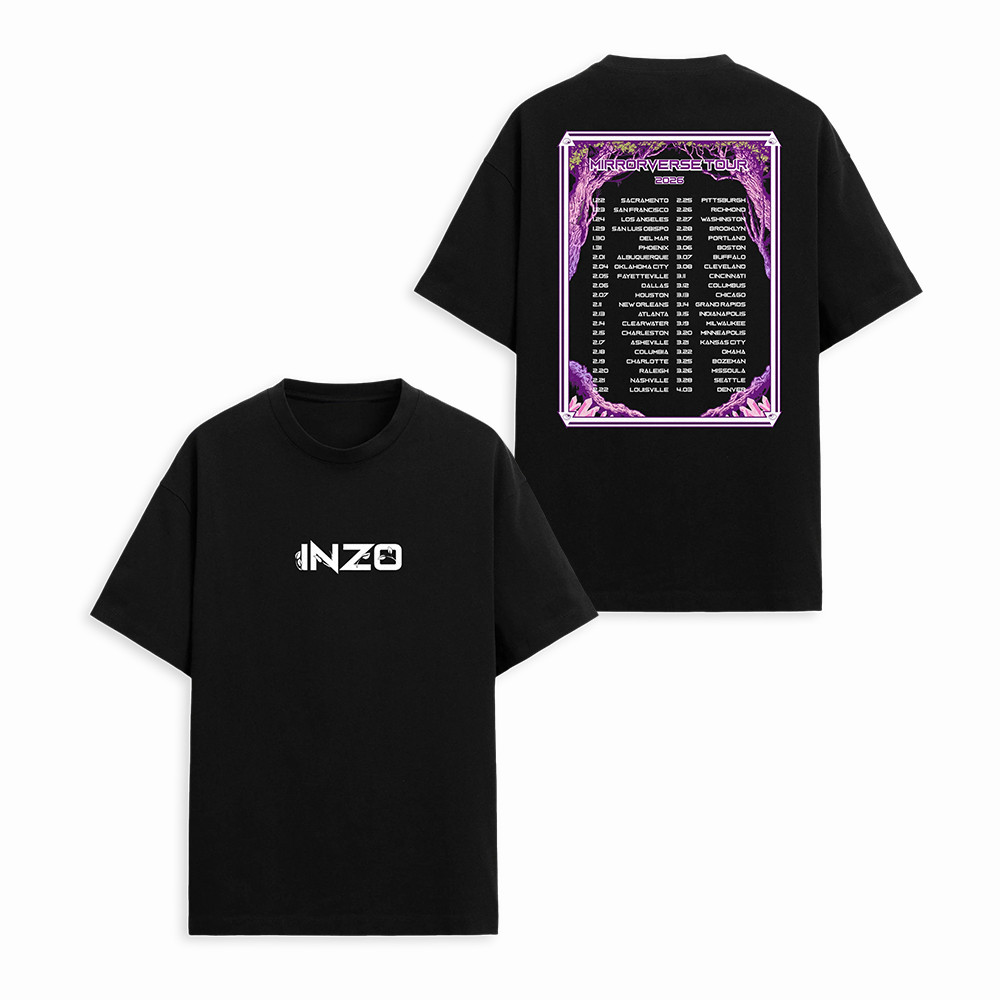 Inzo Merch Mirrorverse Tour T-Shirt Inzo Tour Apparel Present Idea For Her