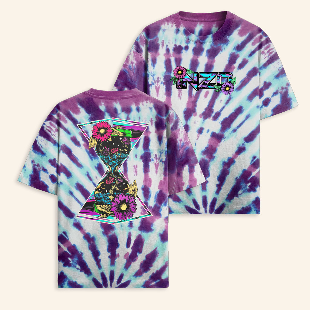Inzo Music Merch Time To Bloom Tie Dye T-Shirt Christmas Gifts For Music Lovers