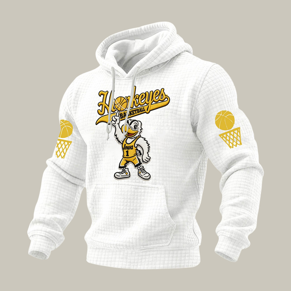 Iowa Hawkeyes Basketball Hoodie Basketball Hooded Sweatshirt Game Day Gift For Fans