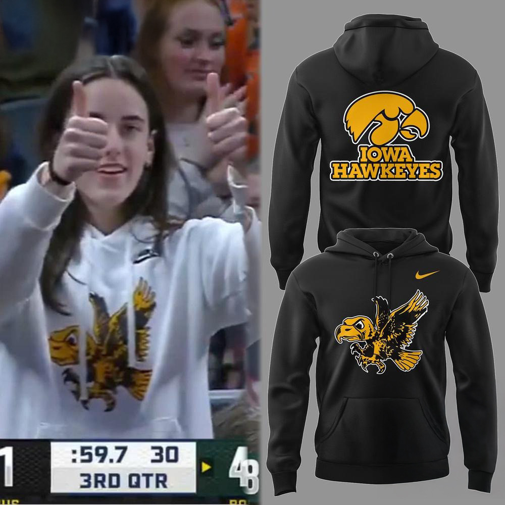 Iowa Hawkeyes Legacy Logo 2025 Limited Caitlin Hoodie Gifts For Football Fan