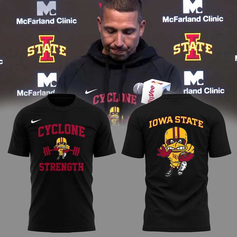 Iowa State Football Cyclone Strength Shirt Presents For Football Lovers