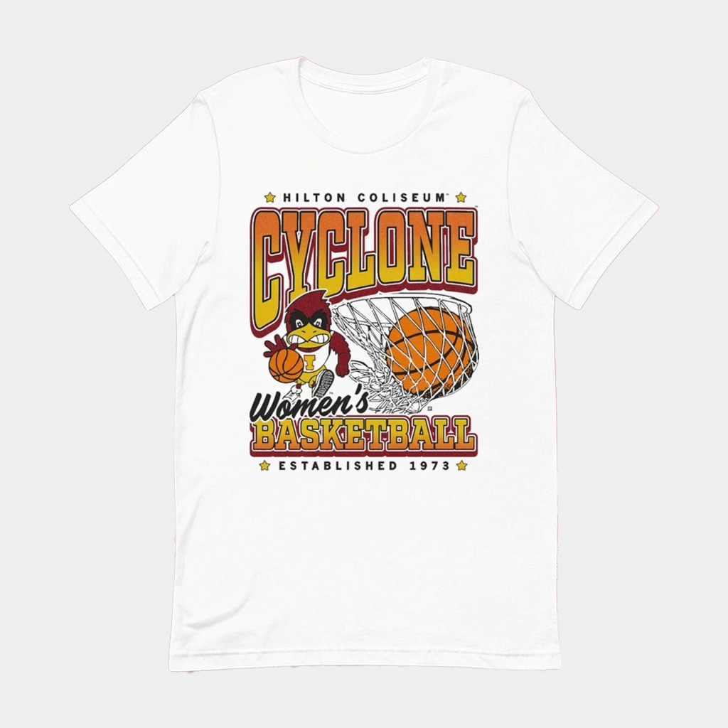 Iowa State Women's Basketball Hilton Coliseum Est 1973 Mascot T-Shirt Gifts For Basketball Fan