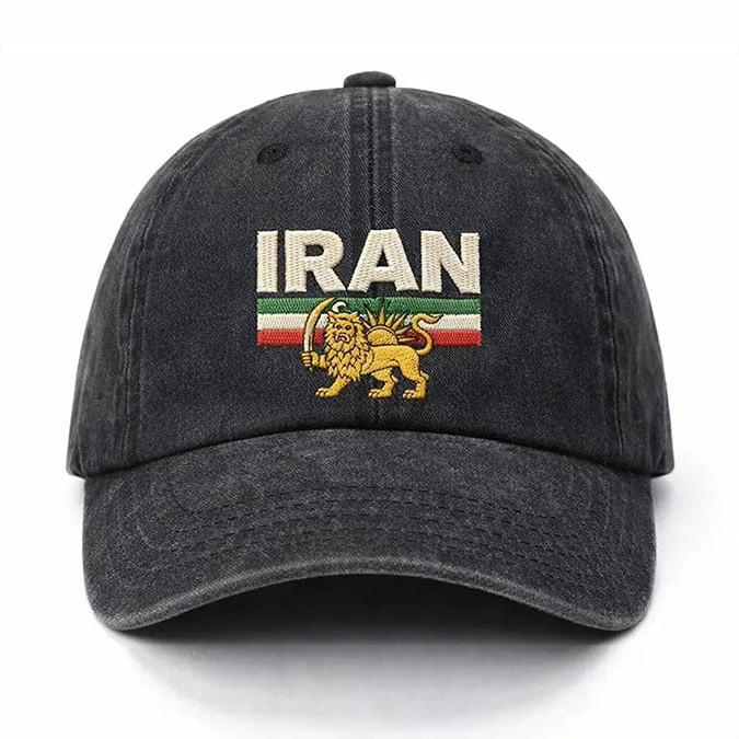 Iran Flag Lion And Sun Graphic Hat Free Iran Baseball Cap Present For Activists