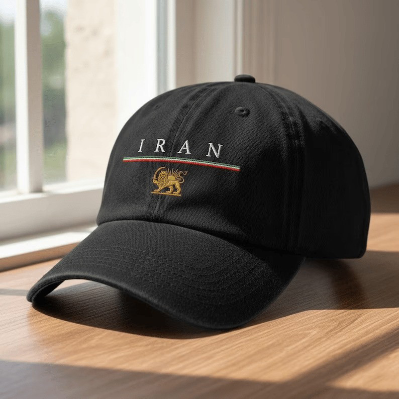 Iran Lion And Sun Flag Graphic Hat Free Iran Baseball Cap Good Gift For Patriots