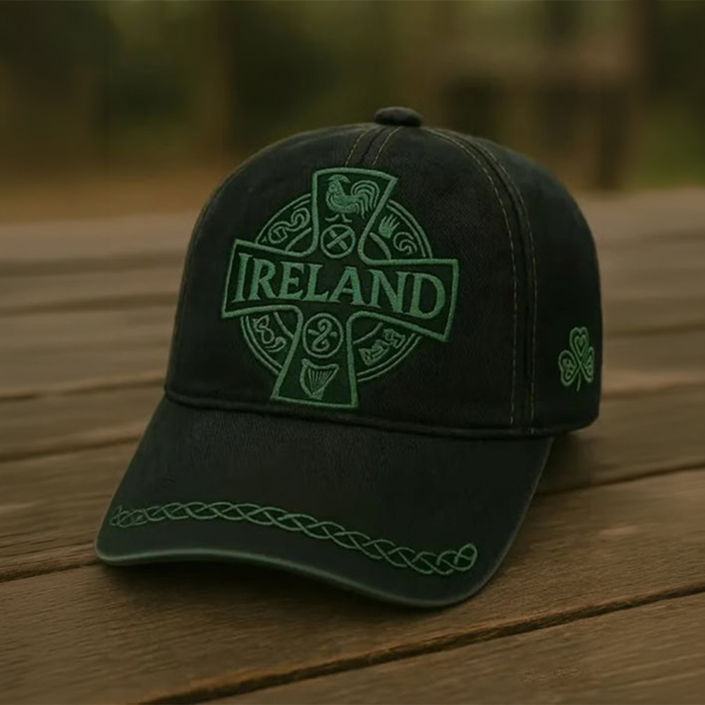 Ireland Celtic Saint Patrick's Day Hat Shamrock Baseball Cap Gift For Him