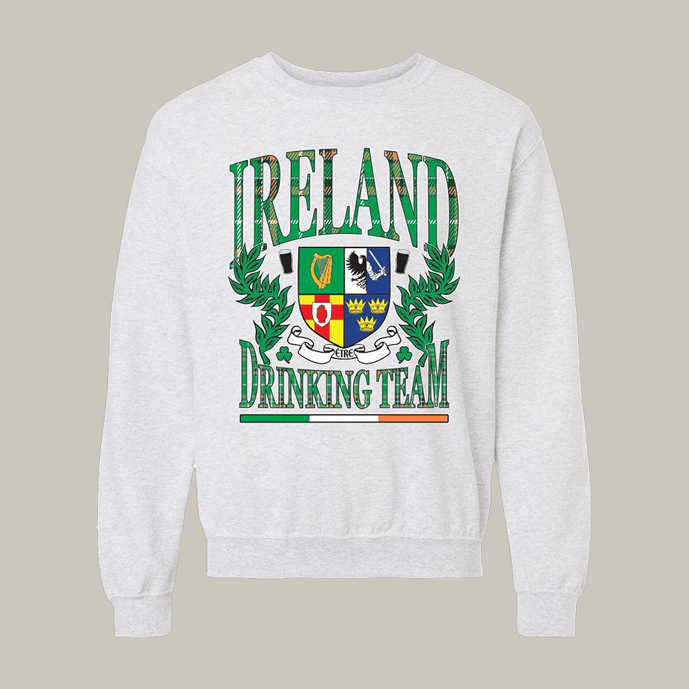 Ireland Drinking Team Barstool Sports Sweatshirt Saint Patrick's Day Apparel Gift Idea For Him