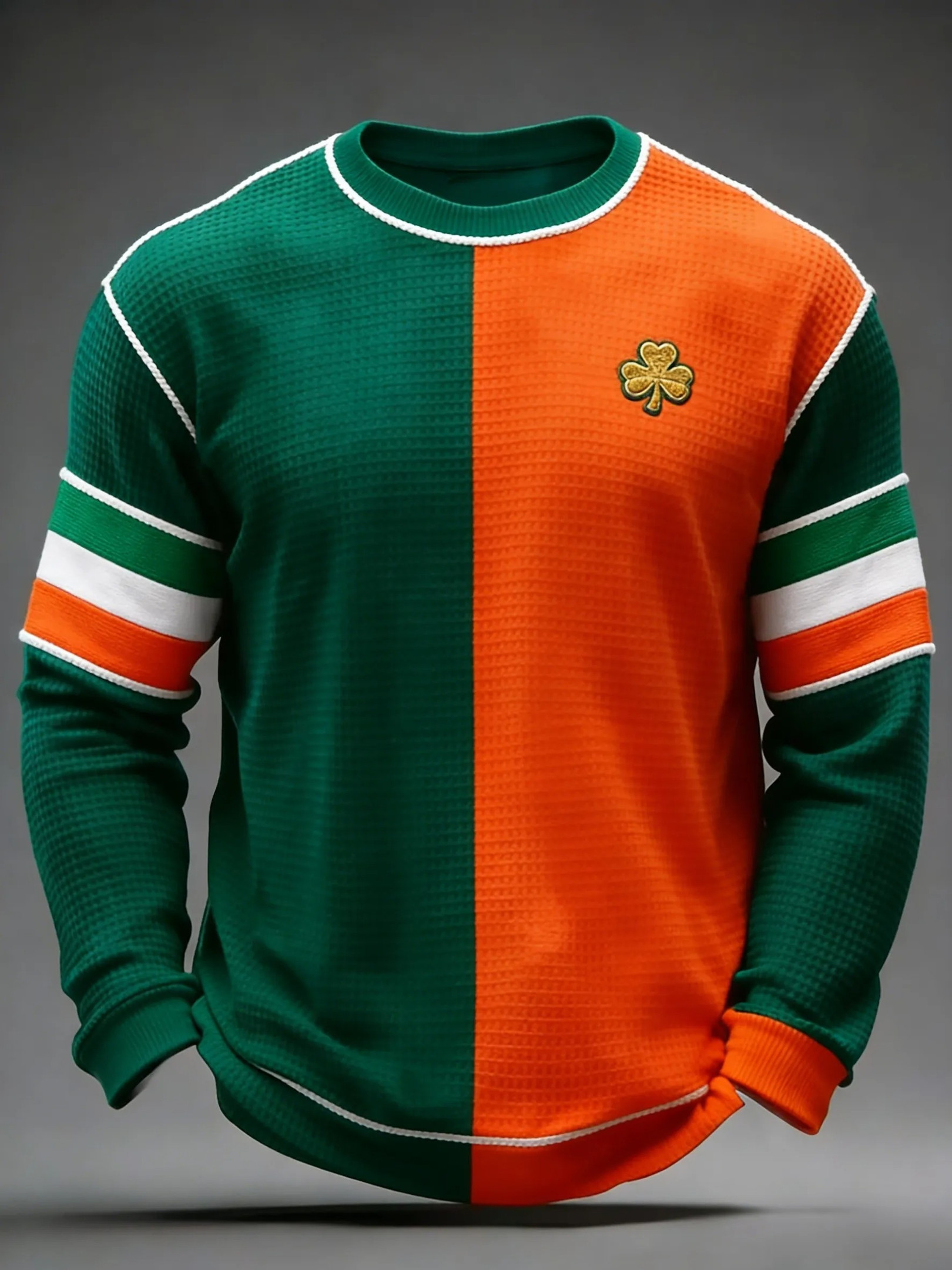 Ireland Flag Shamrock Sweatshirt Irish Heritage Pride Clothing St Patricks Day Fan Gear Gift For Him