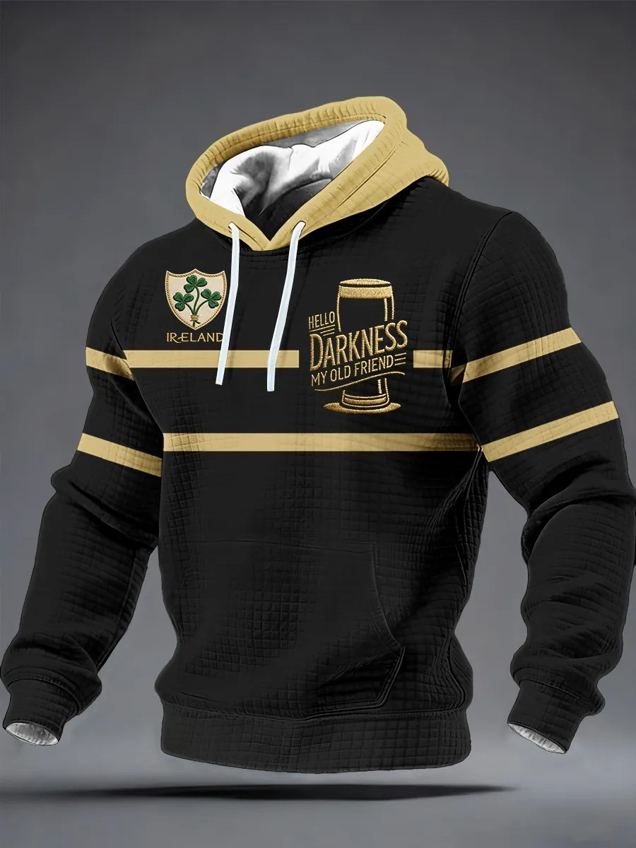 Ireland Hello Darkness My Old Friend Hoodie Irish Pride Fan Gear Stout Beer Shirt Gift For Friends