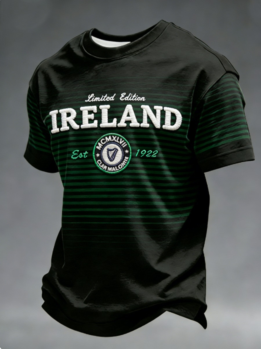 Ireland Limited Edition T-Shirt Irish Harp Clan Malonte Heritage Clothing Fan Gear Best Gift For Him