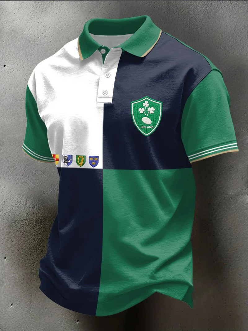 Ireland Rugby Four Provinces Polo Shirt Shamrock Crest Fan Gear Match Day Best Gift For Rugby Fans