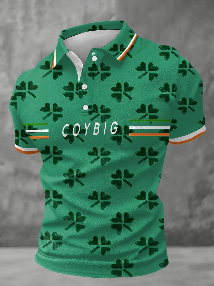 Ireland Rugby Polo Shirt COYBIG Shamrock Fan Gear Match Day Best Gift For Ireland Rugby Supporters