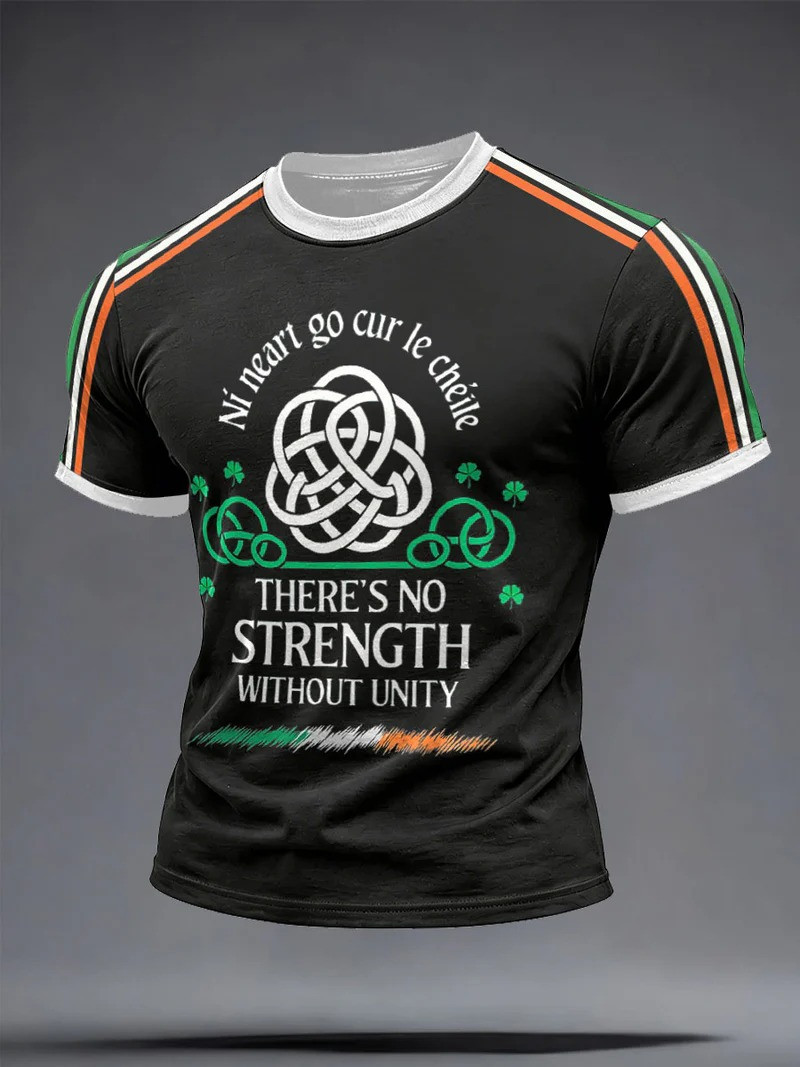 Ireland Rugby Theres No Strength Without Unity T-Shirt Celtic Knot Best Gift For Irish Rugby Fans