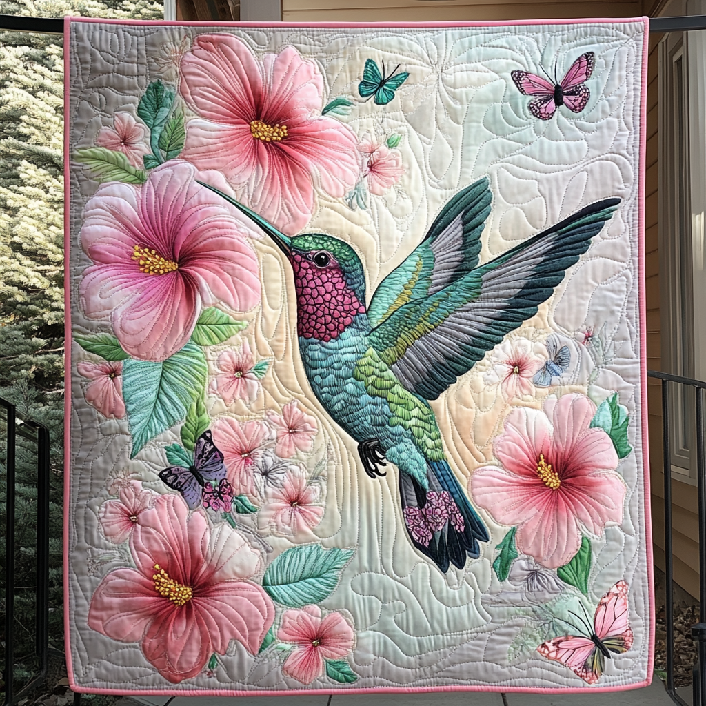 Iridescent Flight Quilted Blanket Gift Ideas For Bird Lovers