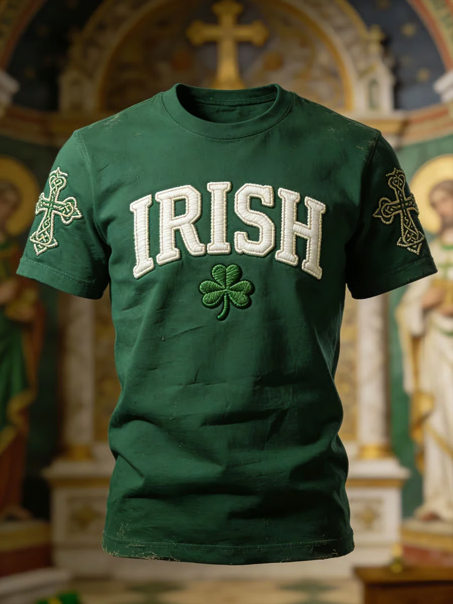 Irish Heritage Day Traditional Irish Shamrock Short-Sleeved T-Shirt Good St Patrick'S Day Gifts