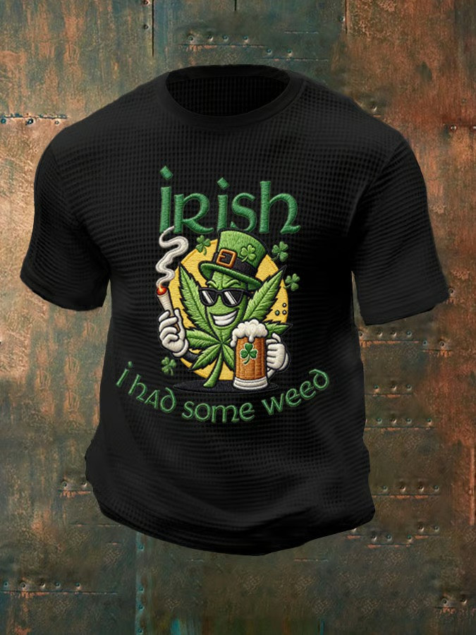 Irish I Had Some Weed St Patricks Day Shirt Funny 420 Leprechaun Tee Best Gift For Men