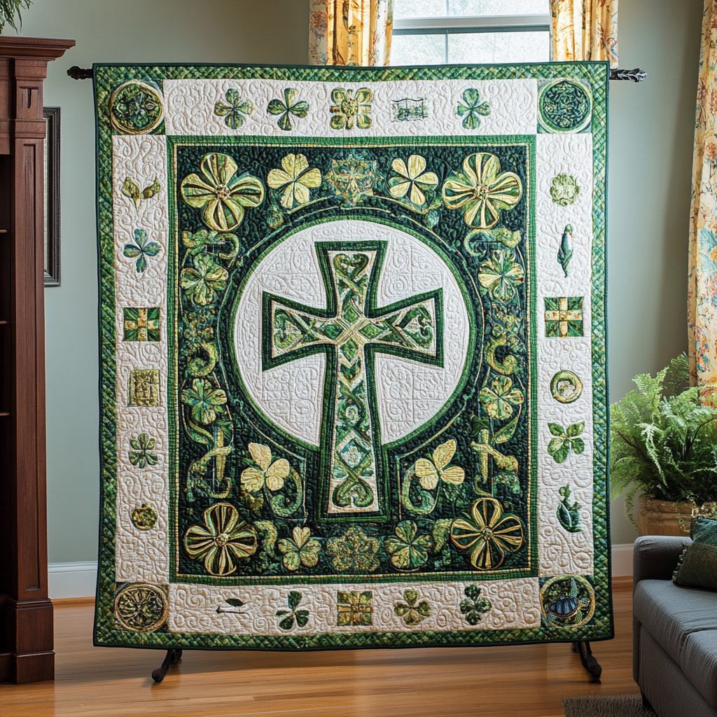 Irish Love Holiday Xmas Quilt Blanket Xmas Gifts For Her Ireland