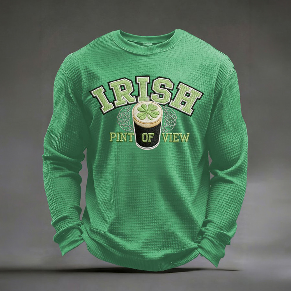 Irish Pint Of View St Paddys Day Long Sleeve Shirt St Patrick's Day Clothing Gift For Men