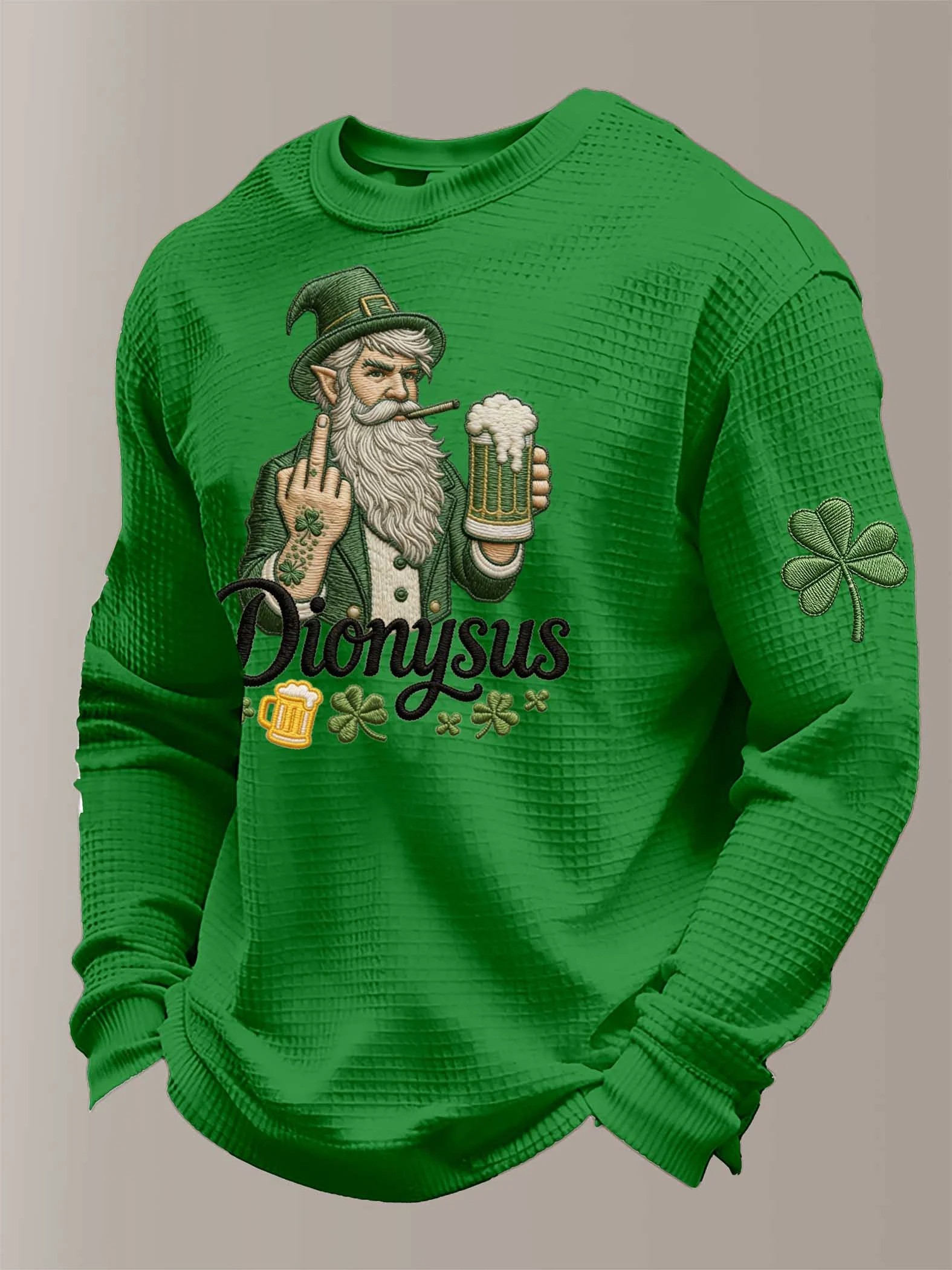 Irish Pride Day St. Patrick's Day Dionysus Printed Long Sleeve T Shirt Gift For Husband