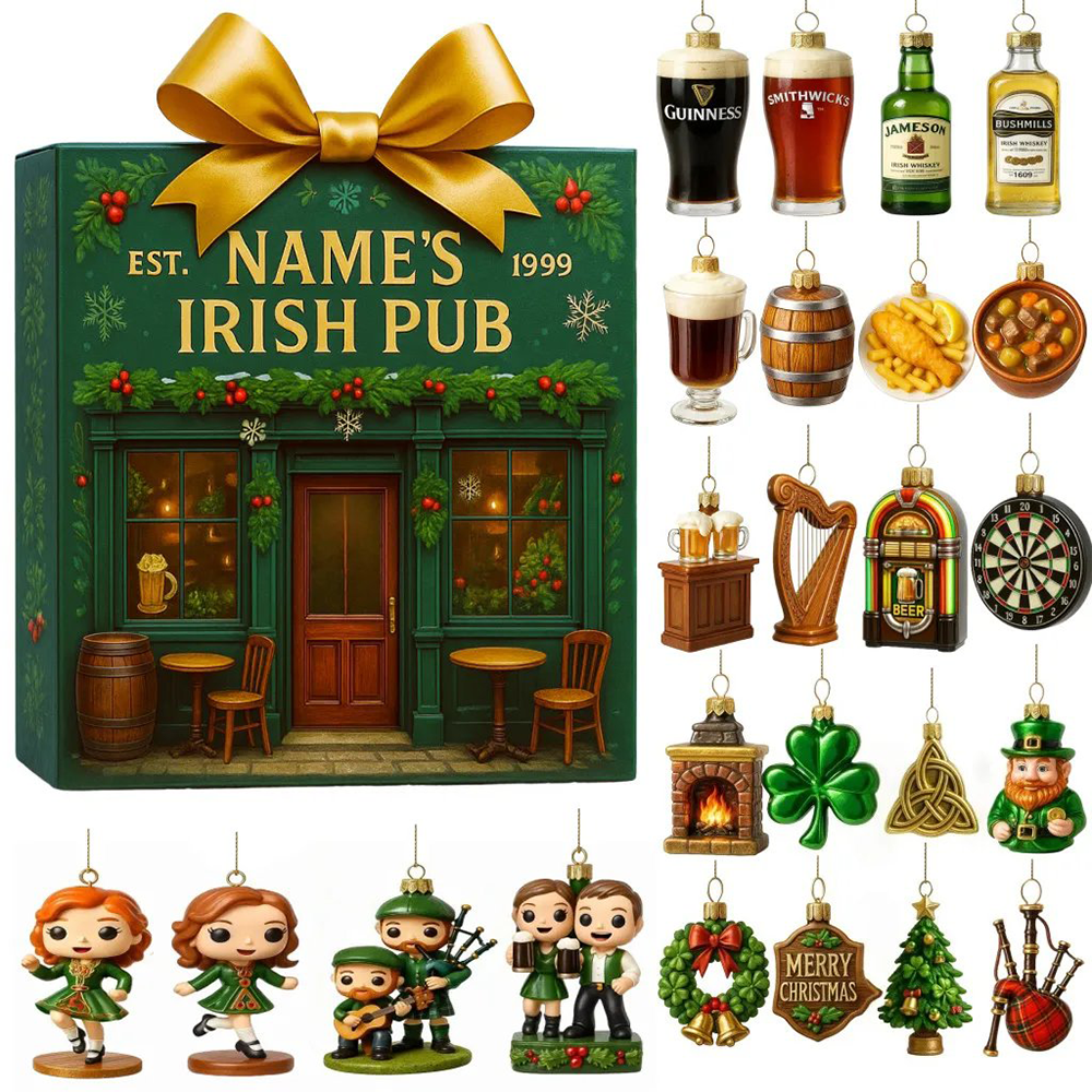 Irish Pub Advent Calendar Christmas Countdown Decorations Christmas Gift For Girlfriend