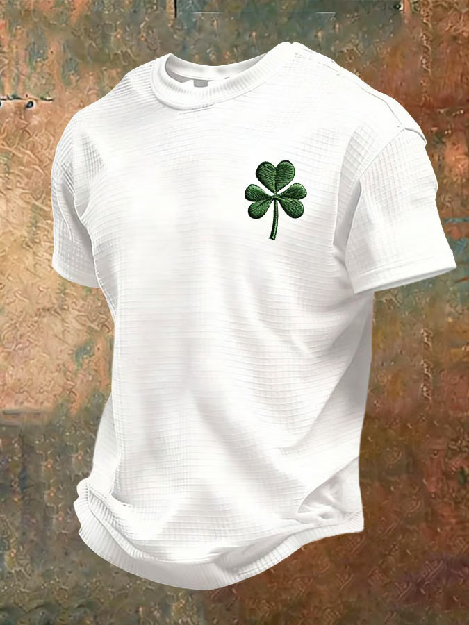 Irish Saint Patrick's Day Shamrock Waffle T-Shirt St Patricks Shirts Gifts For Brother