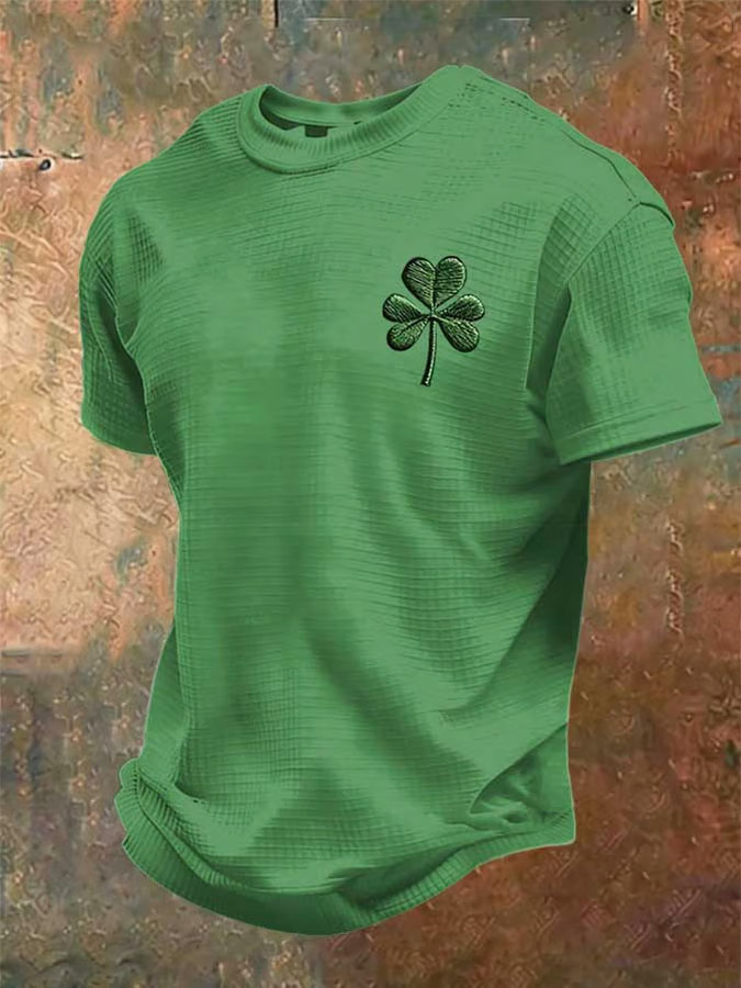 Irish Saint Patrick's Day Shamrock Waffle T-Shirt St Patricks Shirts Gifts For Brother