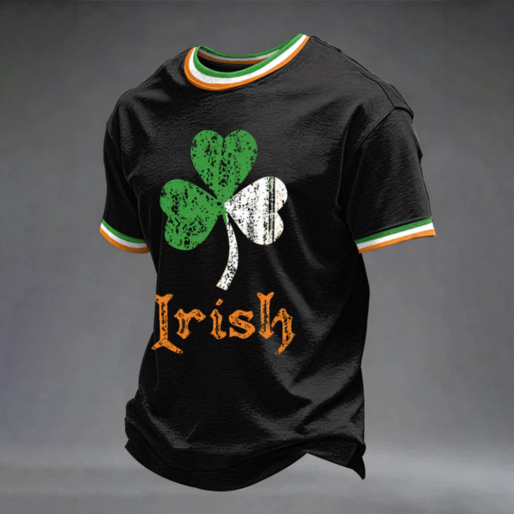 Irish Shamrock Art St Patricks Day T-Shirt St Patrick Of Ireland Clothes Best Gift For Him