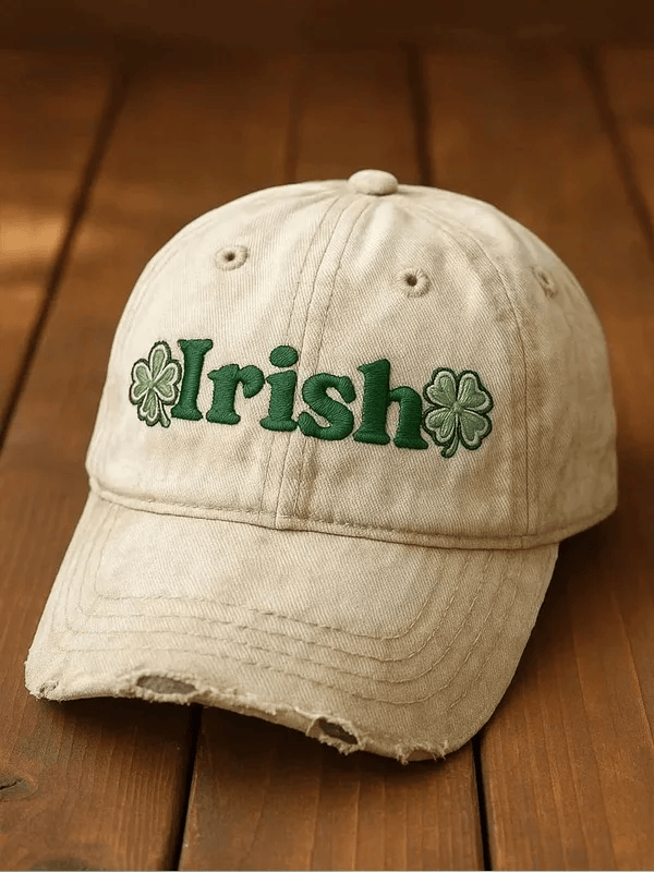 Irish Shamrock Distressed Baseball Cap St Patricks Day Hat Irish Pride Best Gift Ideas