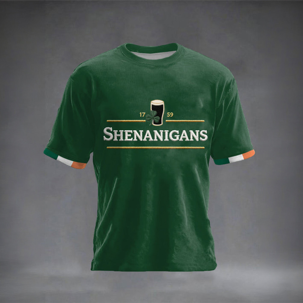 Irish Shenanigans Pub 1759 T-Shirt Saint Patrick's Day Clothes Happy St Patrick's Day Gift