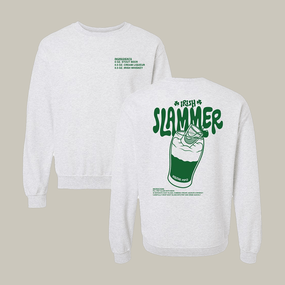 Irish Slammer Barstool Sports Sweatshirt Saint Patrick's Day 2026 Apparel Best Gift For Boyfriend
