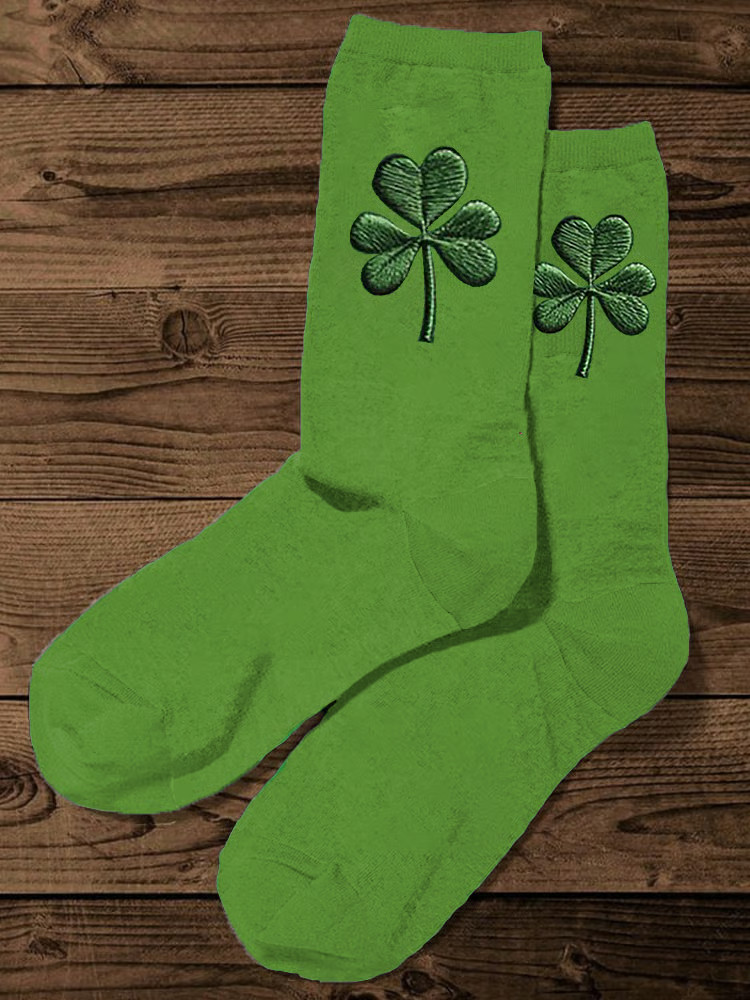 Irish St Patrick's Day Shamrock Art Socks Ireland Forever Merch St Pattys Day Gifts For Him