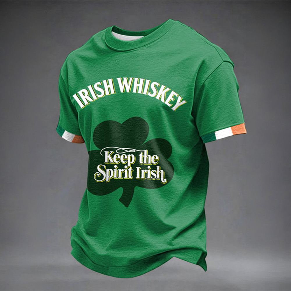 Irish Whiskey Keep The Spirit Irish T-Shirt Saint Patrick's Day Shirt St Patrick's Day Stuff