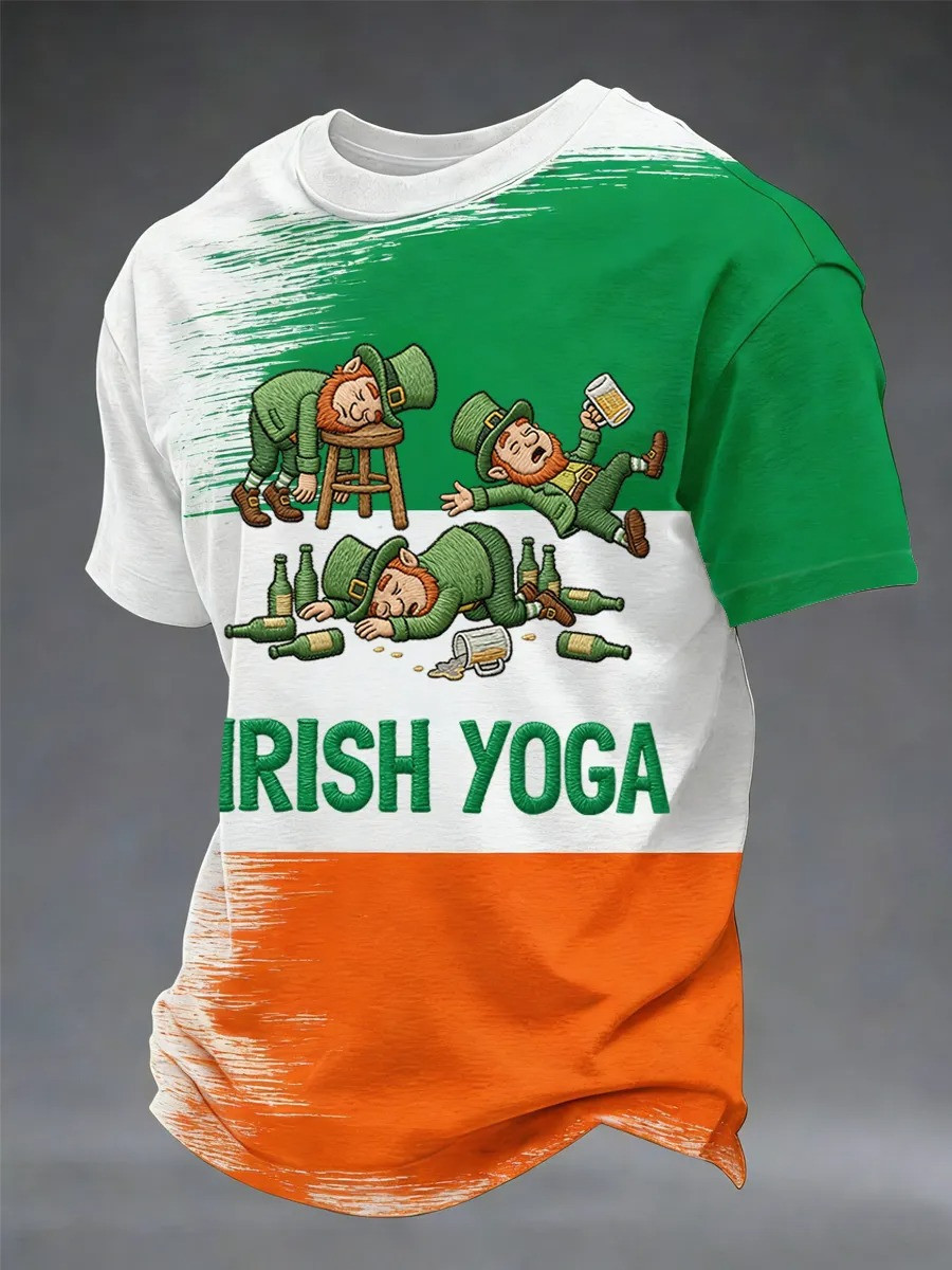 Irish Yoga T-Shirt St Patrick's Day Celebration Shirt Saint Patrick's Day Gift