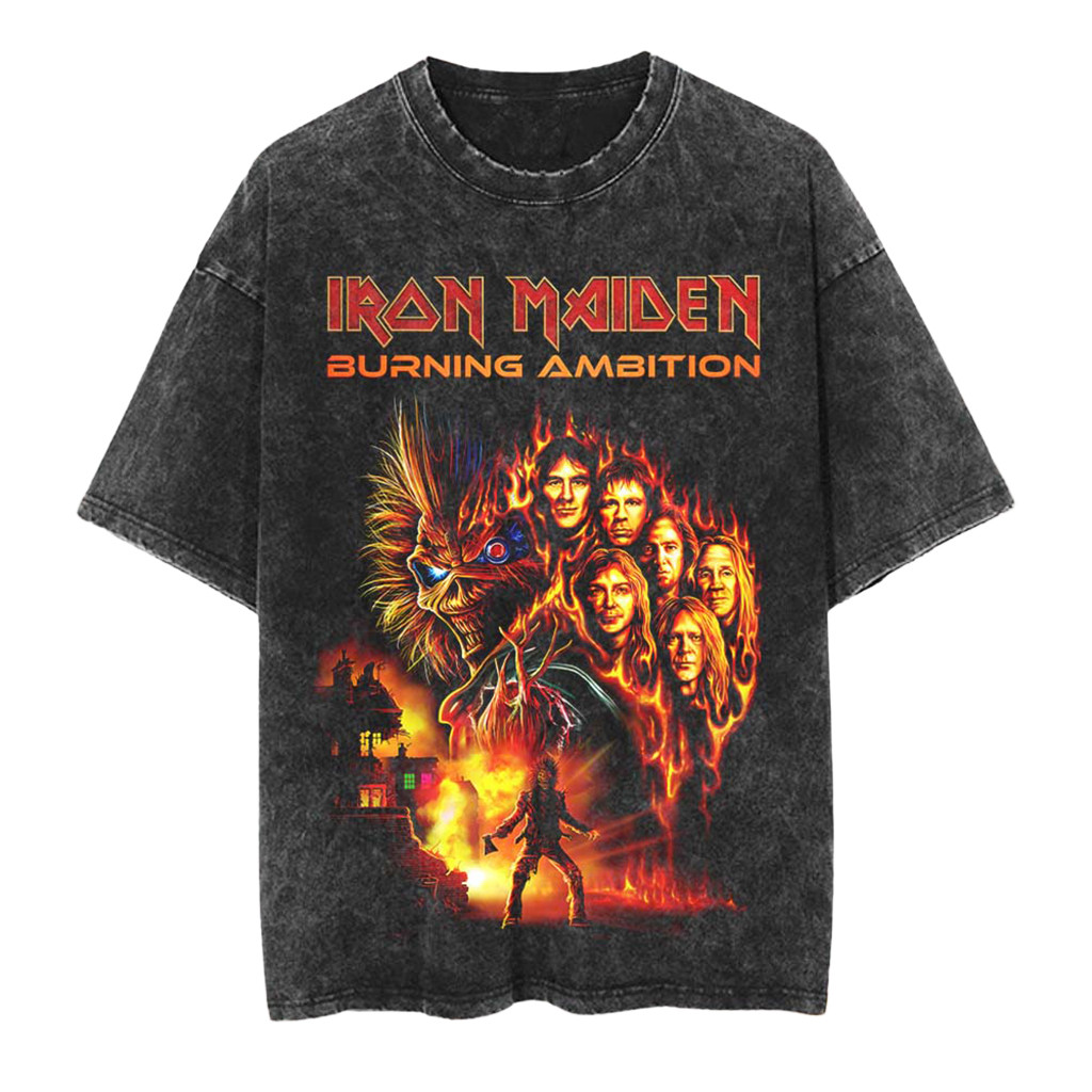 Iron Maiden 2026 Burning Ambition Movie Poster T-Shirt Iron Maiden Merch Gifts For Brother
