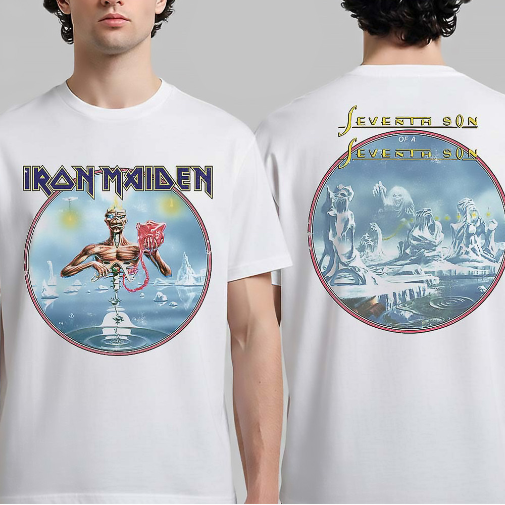 Iron Maiden IM50 Seventh Son Of A Seventh Son T-Shirt Anniversary Collection Gift For Metal Fans
