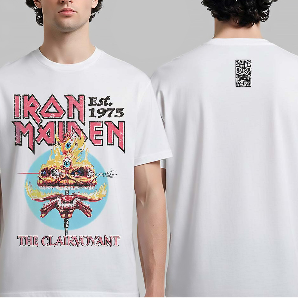 Iron Maiden IM50 The Clairvoyant T-Shirt Seventh Son Anniversary Collection Merch Gift For Fans