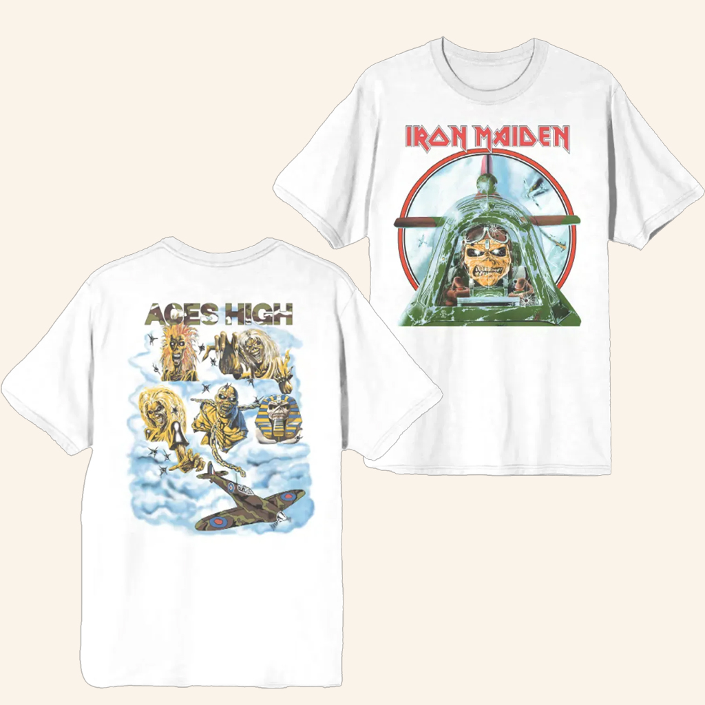 Iron Maiden Merch Aces High Live After Death 40Th Anniversary T-Shirt Gifts For Fans Iron Maiden Merch Aces High Live After Death 40Th Anniversary T-Shirt Gifts For Fans