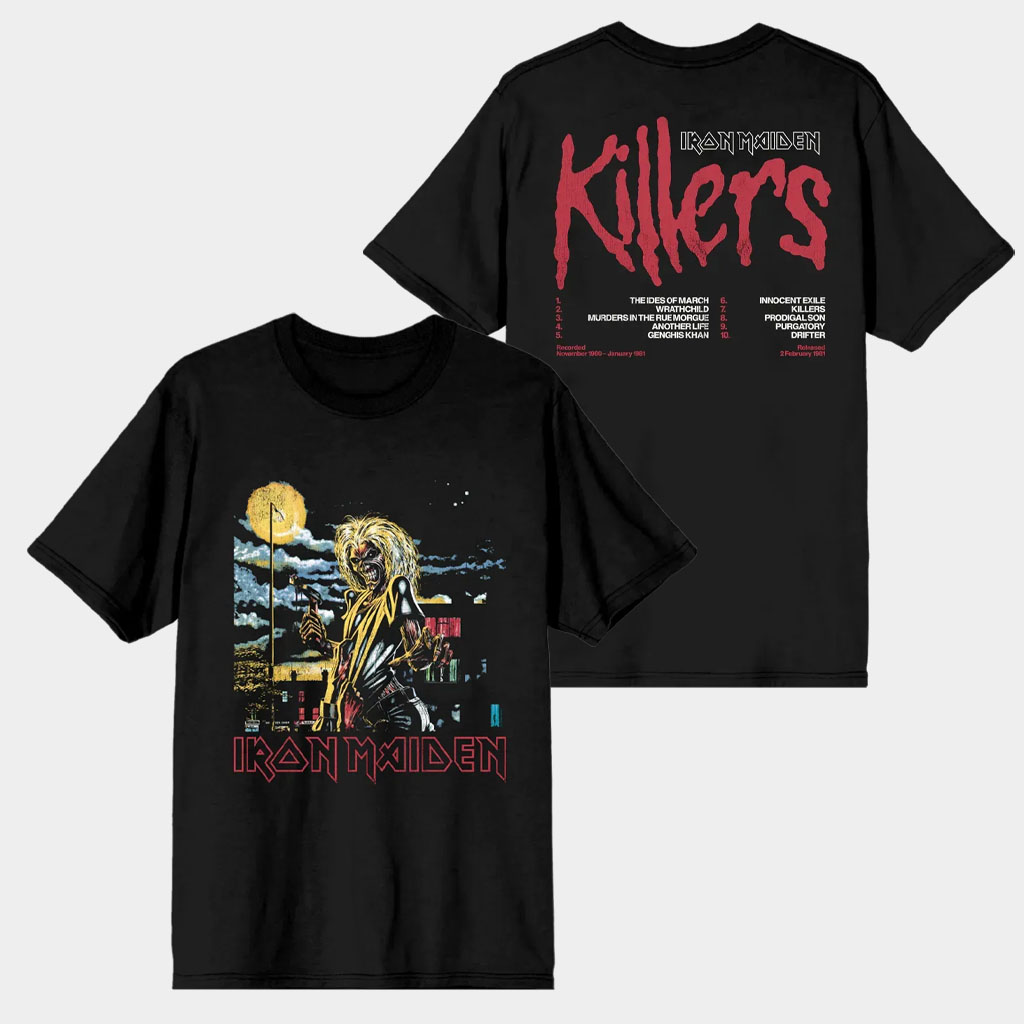 Iron Maiden Merch Killers 45 Tracklist T-Shirt Iron Maiden Shirt Presents For Music Lovers Iron Maiden Merch Killers 45 Tracklist T-Shirt Iron Maiden Shirt Presents For Music Lovers