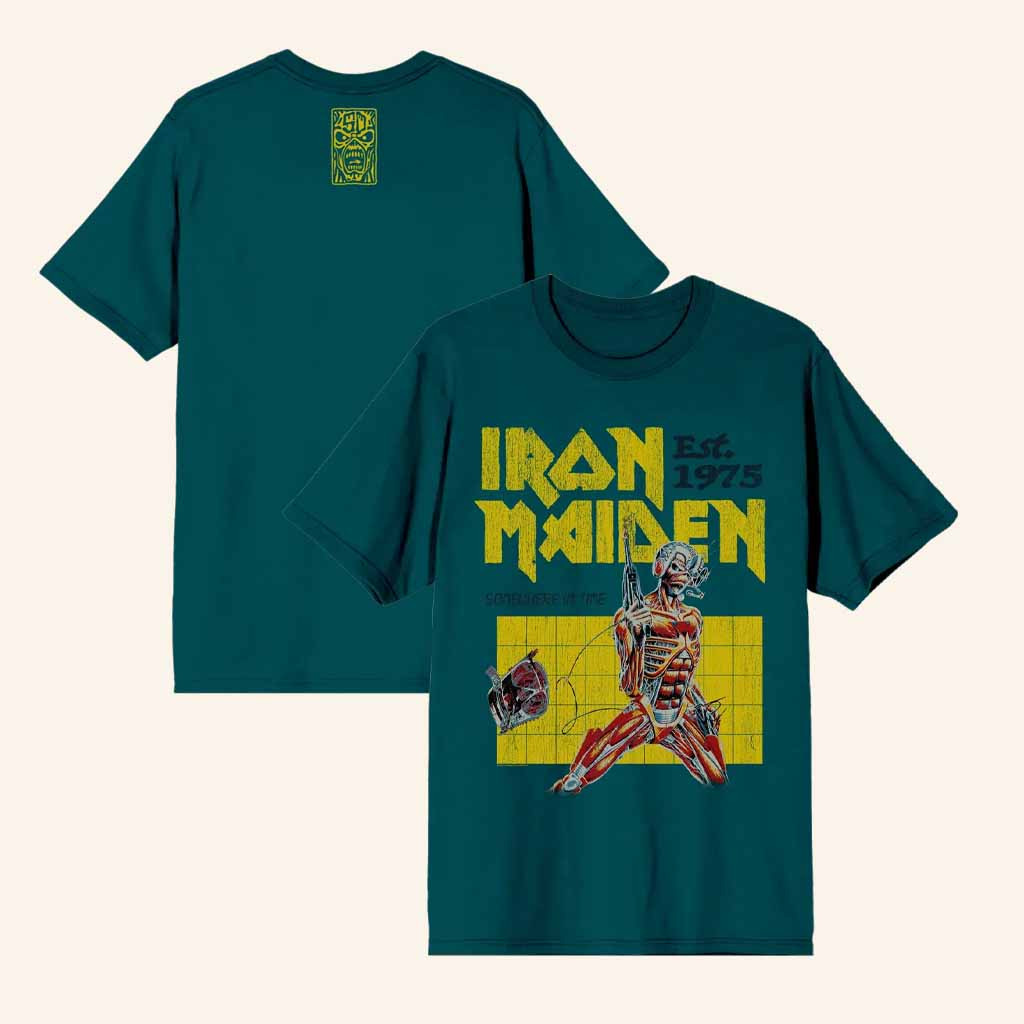 Iron Maiden Merch Somewhere In Time T-Shirt Unique Gifts For Music Lovers