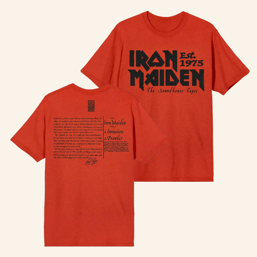 Iron Maiden Merch Soundhouse Tapes T-Shirt Christmas Gifts For Music Lovers Iron Maiden Merch Soundhouse Tapes T-Shirt Christmas Gifts For Music Lovers