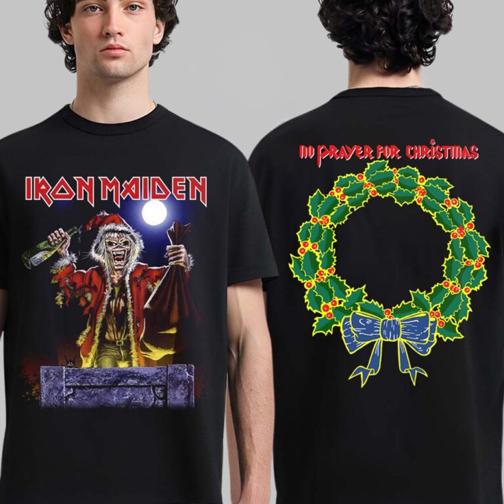 Iron Maiden No Prayer For Christmas 2025 T-Shirt Iron Maiden Merch Xmas Gifts For Dad