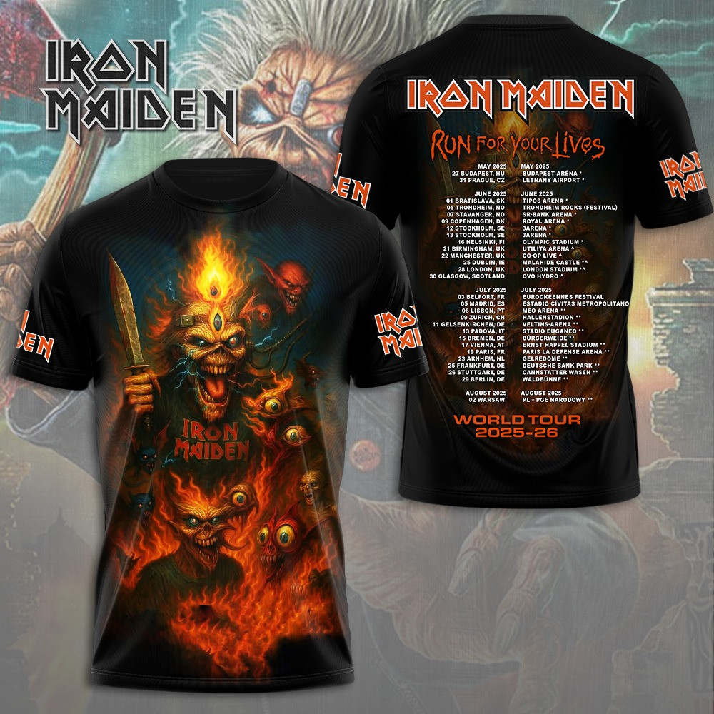 Iron Maiden Run For Your Lives T-shirt Gifts For People Who Like Music