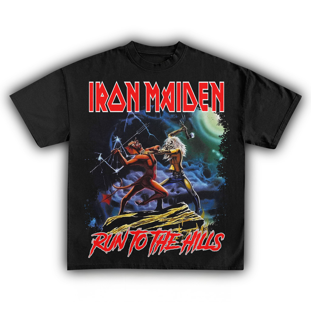 Iron Maiden Run To The Hills T-Shirt Iron Maiden Merch Christmas Gifts For Husband Iron Maiden Run To The Hills T-Shirt Iron Maiden Merch Christmas Gifts For Husband