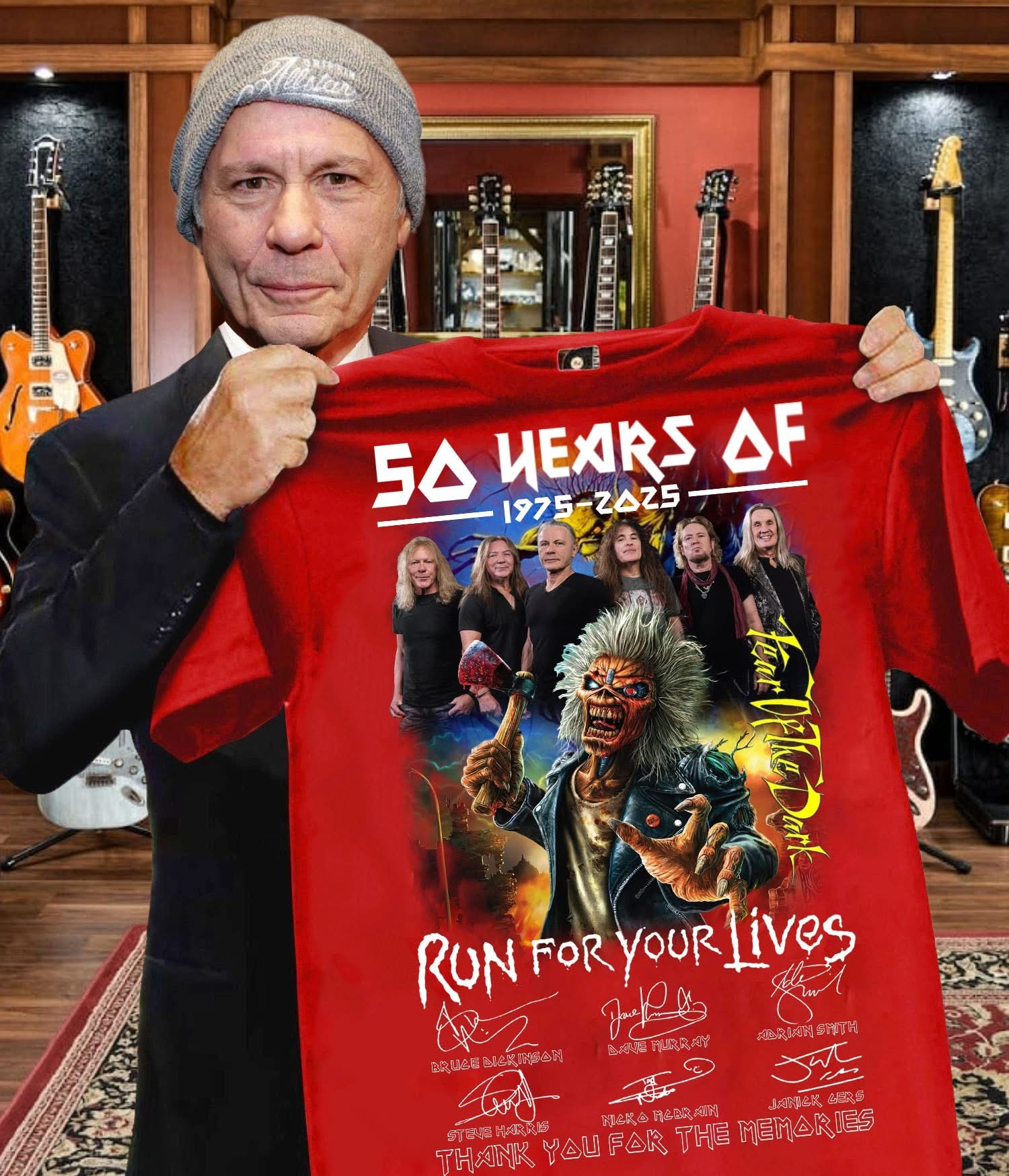 Iron Maiden Shirt So Hears Of 1975 2024 Run For Your Lives Thank You For The Memories