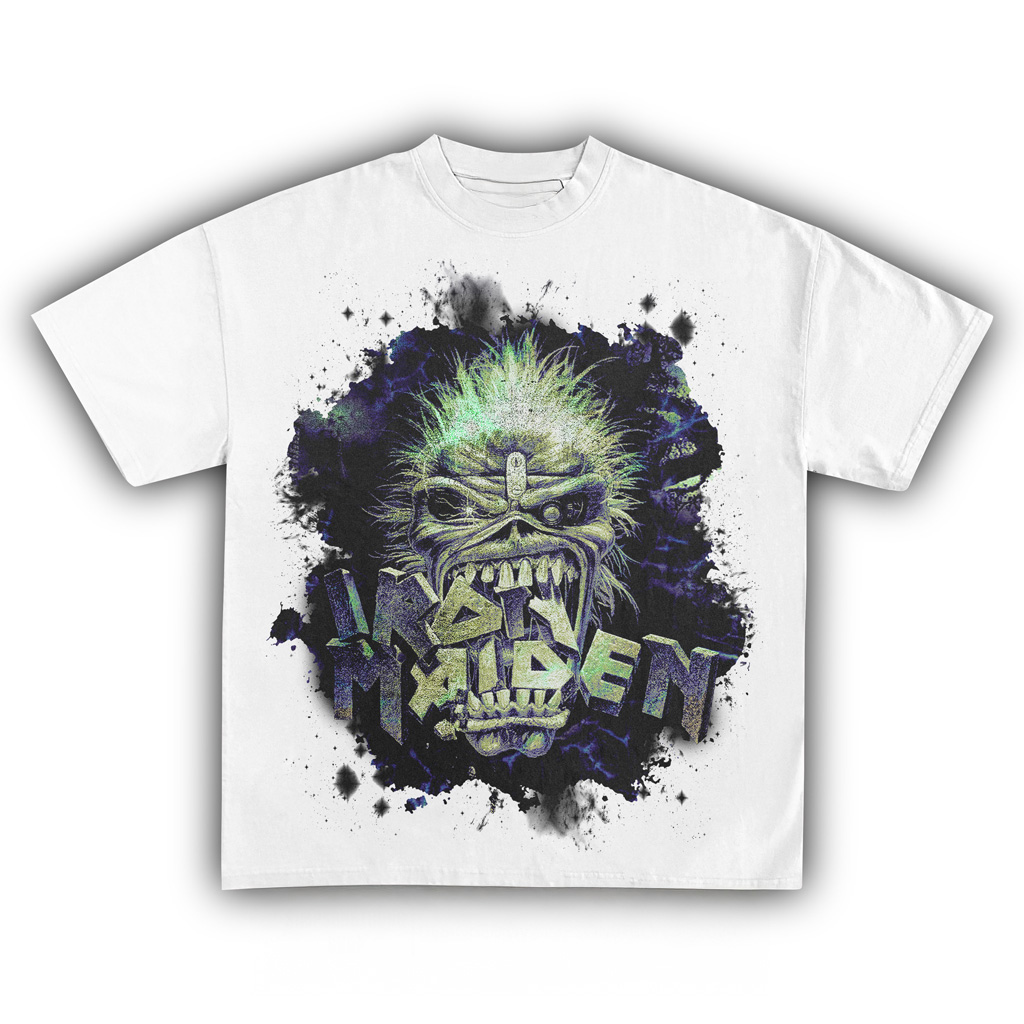 Iron Maiden Vintage White T-Shirt Iron Maiden Merch Christmas Ideas For Husband Iron Maiden Vintage White T-Shirt Iron Maiden Merch Christmas Ideas For Husband