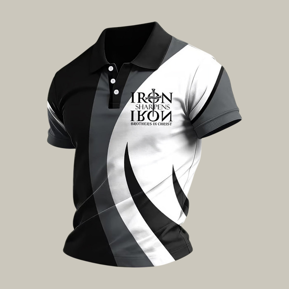 Iron Sharpens Brothers In Christ Polo Shirt God Is Good Shirt Best Gift For Christians