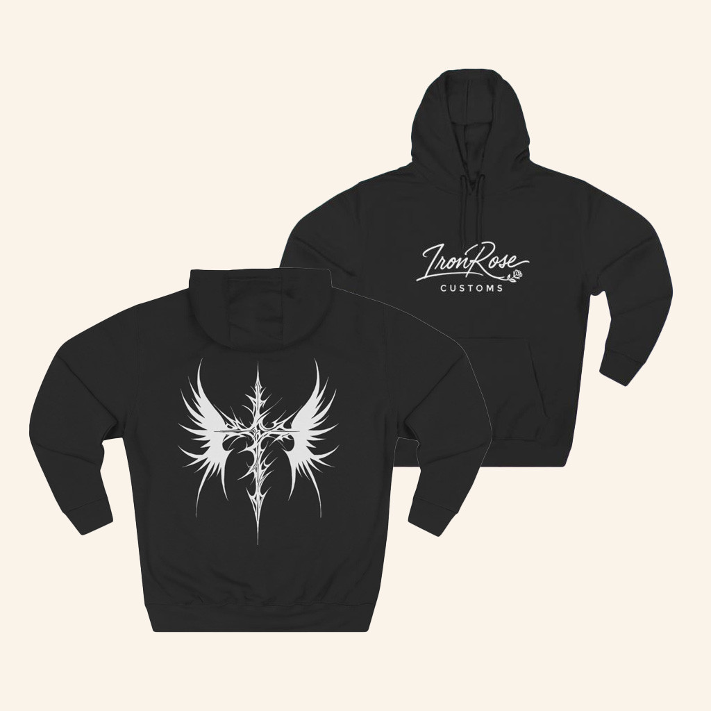 Ironrose Customs Merch Wings Of Steel Hoodie Unique Gifts For Husband Ironrose Customs Merch Wings Of Steel Hoodie Unique Gifts For Husband