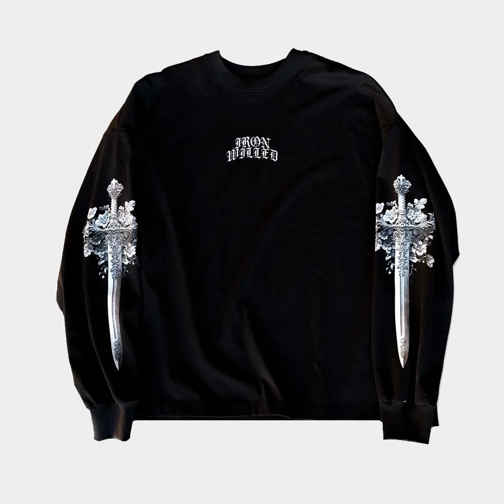 IRONWILLED Merch Twinblade Long Sleeve T-Shirt Birthday Present For Dad