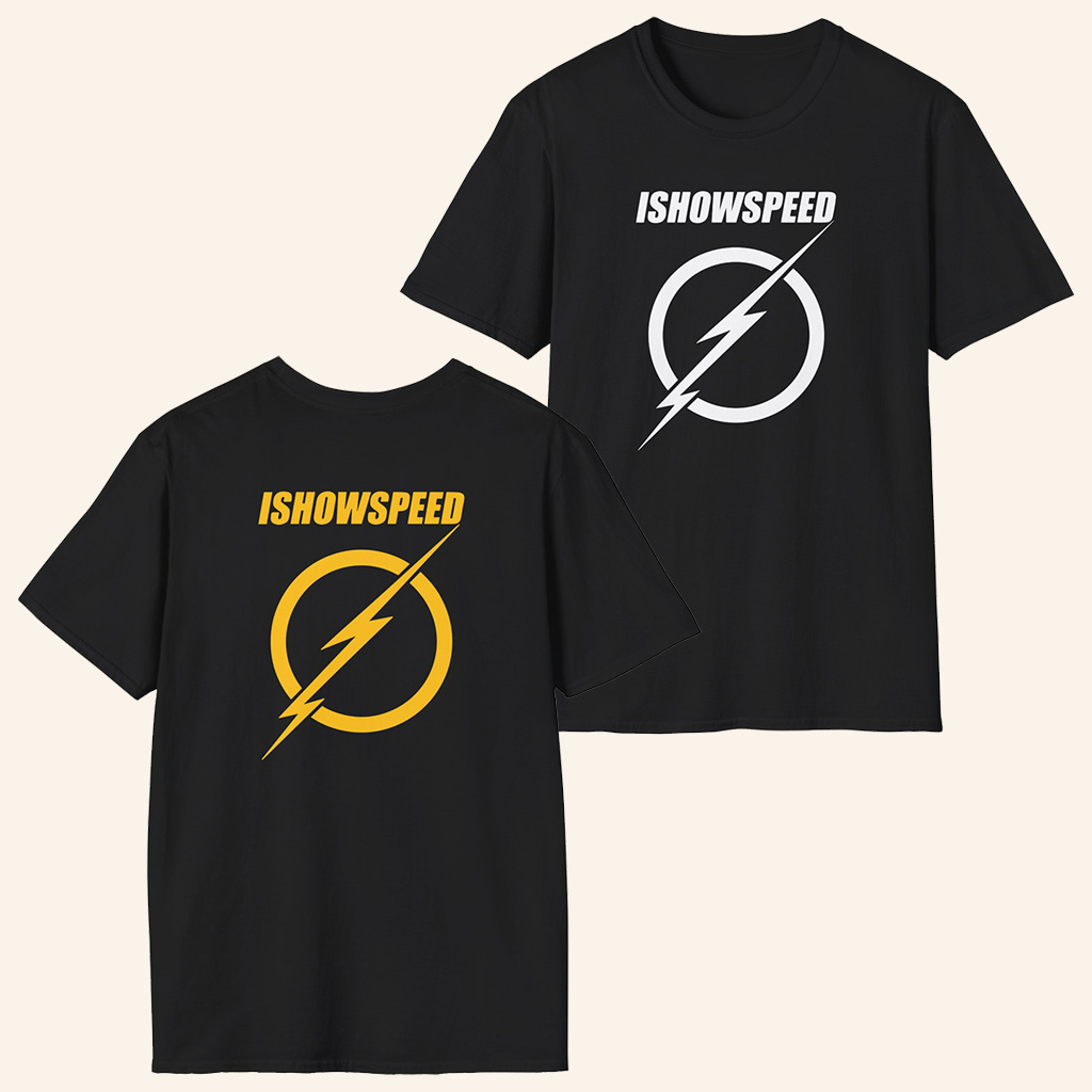 IShowSpeed Merch Black T-Shirt Fan Merch Gift Ideas For Boyfriend IShowSpeed Merch Black T-Shirt Fan Merch Gift Ideas For Boyfriend