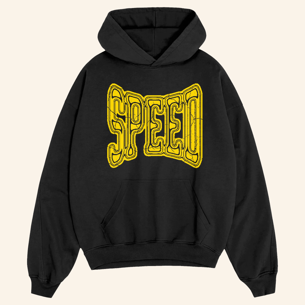 IShowSpeed Merch Gold Logo Black Hoodie Gift Ideas For Fans IShowSpeed Merch Gold Logo Black Hoodie Gift Ideas For Fans