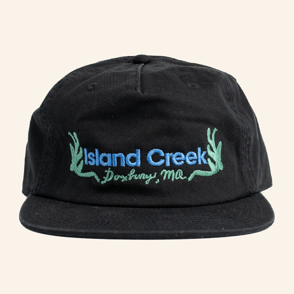 Island Creek Oysters Merch Island Creek Black 1990 Seaweed Snapback Hat Embroidered Island Creek Oysters Merch Island Creek Black 1990 Seaweed Snapback Hat Embroidered